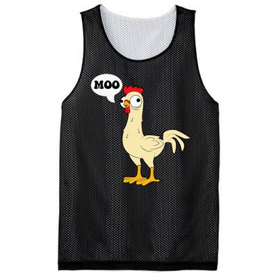 Chicken Hen Fowl Cow Funny Joke Dad Joke Mesh Reversible Basketball Jersey Tank