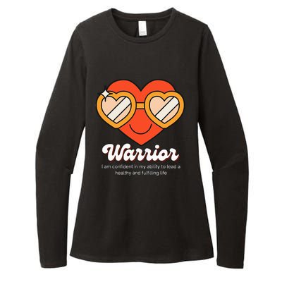 Congestive Heart Failure Warrior Heart Health Motivation Womens CVC Long Sleeve Shirt