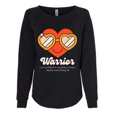 Congestive Heart Failure Warrior Heart Health Motivation Womens California Wash Sweatshirt