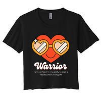 Congestive Heart Failure Warrior Heart Health Motivation Women's Crop Top Tee