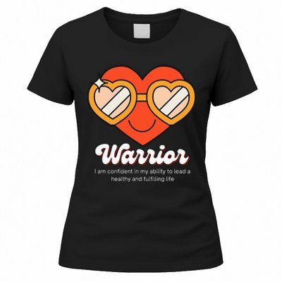 Congestive Heart Failure Warrior Heart Health Motivation Women's T-Shirt