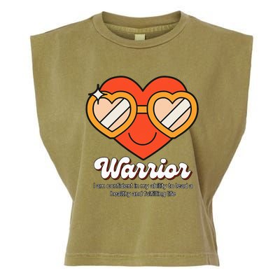 Congestive Heart Failure Warrior Heart Health Motivation Garment-Dyed Women's Muscle Tee