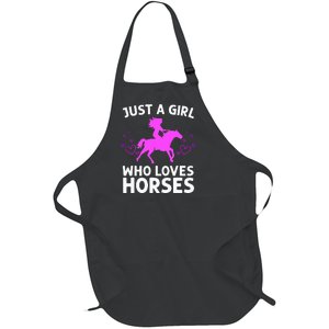 Cool Horse For  Cow Unique Horse Racing Full-Length Apron With Pockets