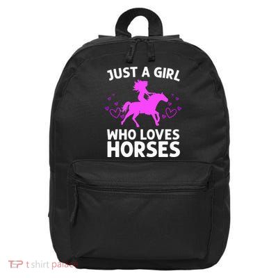 Cool Horse For  Cow Unique Horse Racing 16 in Basic Backpack