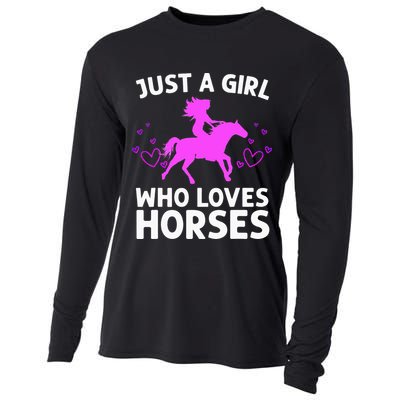 Cool Horse For  Cow Unique Horse Racing Cooling Performance Long Sleeve Crew