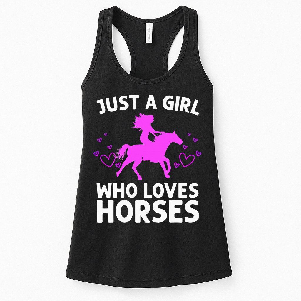 Cool Horse For  Cow Unique Horse Racing Womens Tank Top