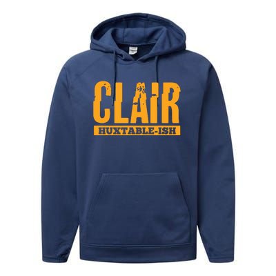 Clair HuxtableIsh Funny Lawyer Attorney Performance Fleece Hoodie