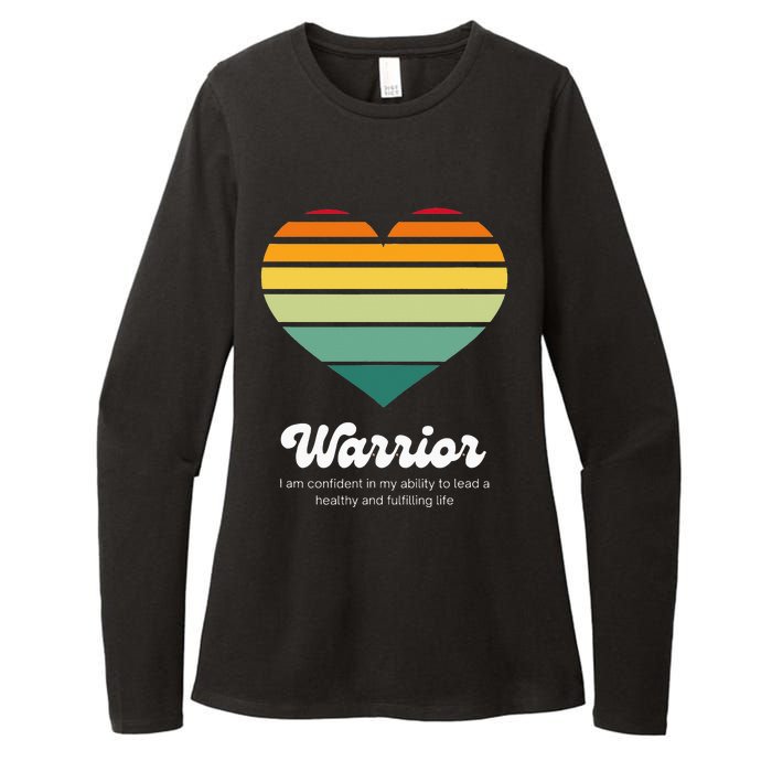 Congestive Heart Failure Warrior Heart Health Motivation Womens CVC Long Sleeve Shirt