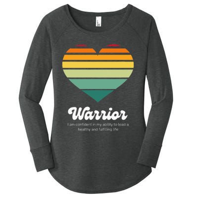 Congestive Heart Failure Warrior Heart Health Motivation Women's Perfect Tri Tunic Long Sleeve Shirt