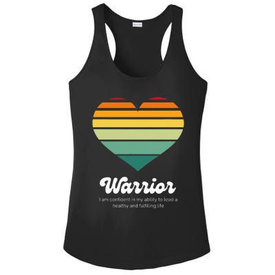 Congestive Heart Failure Warrior Heart Health Motivation Ladies PosiCharge Competitor Racerback Tank