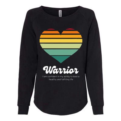 Congestive Heart Failure Warrior Heart Health Motivation Womens California Wash Sweatshirt