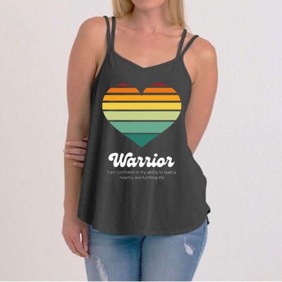 Congestive Heart Failure Warrior Heart Health Motivation Women's Strappy Tank