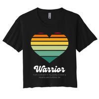 Congestive Heart Failure Warrior Heart Health Motivation Women's Crop Top Tee