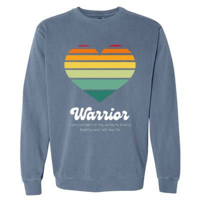 Congestive Heart Failure Warrior Heart Health Motivation Garment-Dyed Sweatshirt