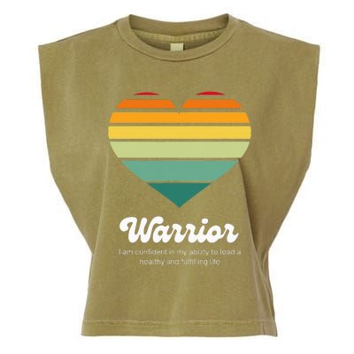 Congestive Heart Failure Warrior Heart Health Motivation Garment-Dyed Women's Muscle Tee