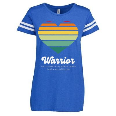 Congestive Heart Failure Warrior Heart Health Motivation Enza Ladies Jersey Football T-Shirt