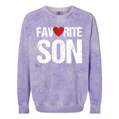 Cute Heart Favorite Son Gift Ideas Gift Colorblast Crewneck Sweatshirt