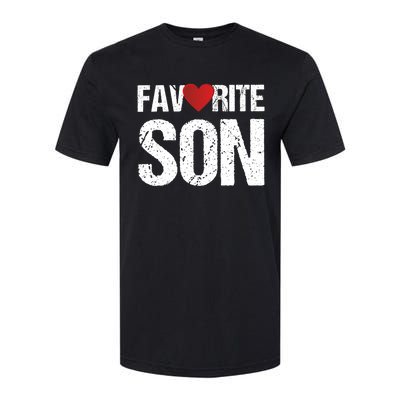 Cute Heart Favorite Son Gift Ideas Gift Softstyle® CVC T-Shirt