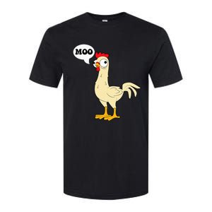 Chicken Hen Fowl Cow Funny Joke Dad Joke Softstyle CVC T-Shirt