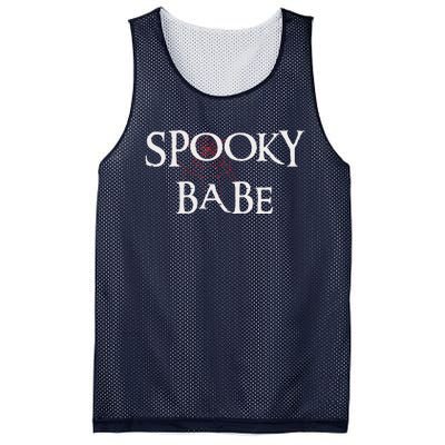 Cute Halloween Funny Spooky Babe Mesh Reversible Basketball Jersey Tank