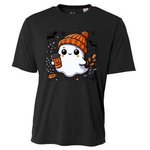 Cute Halloween For Wo Ghost Coffee Cooling Performance Crew T-Shirt