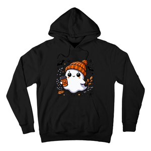 Cute Halloween For Wo Ghost Coffee Hoodie