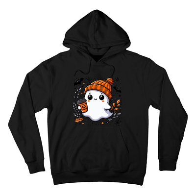 Cute Halloween For Wo Ghost Coffee Hoodie