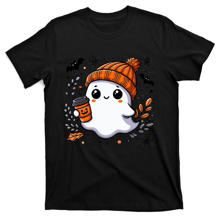 Cute Halloween For Wo Ghost Coffee T-Shirt