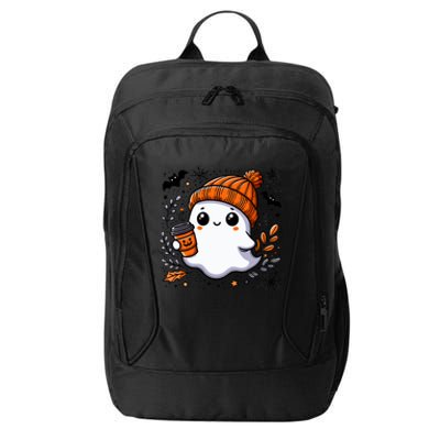 Cute Halloween For Wo Ghost Coffee City Backpack