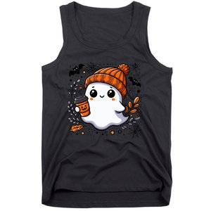 Cute Halloween For Wo Ghost Coffee Tank Top