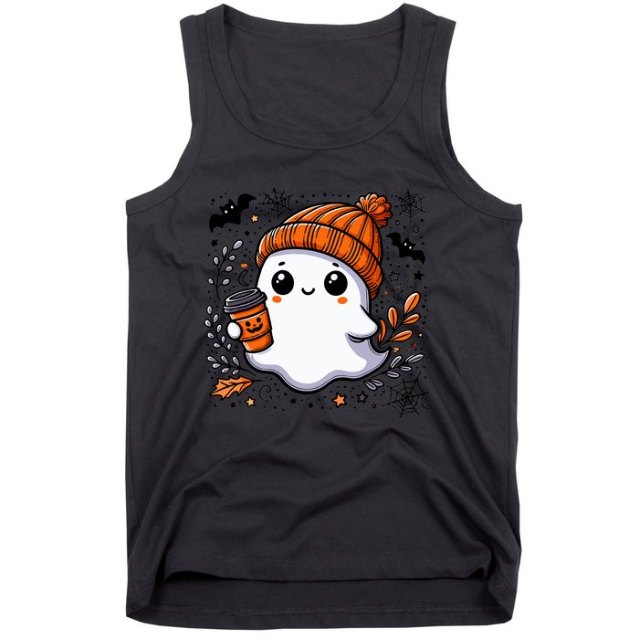 Cute Halloween For Wo Ghost Coffee Tank Top