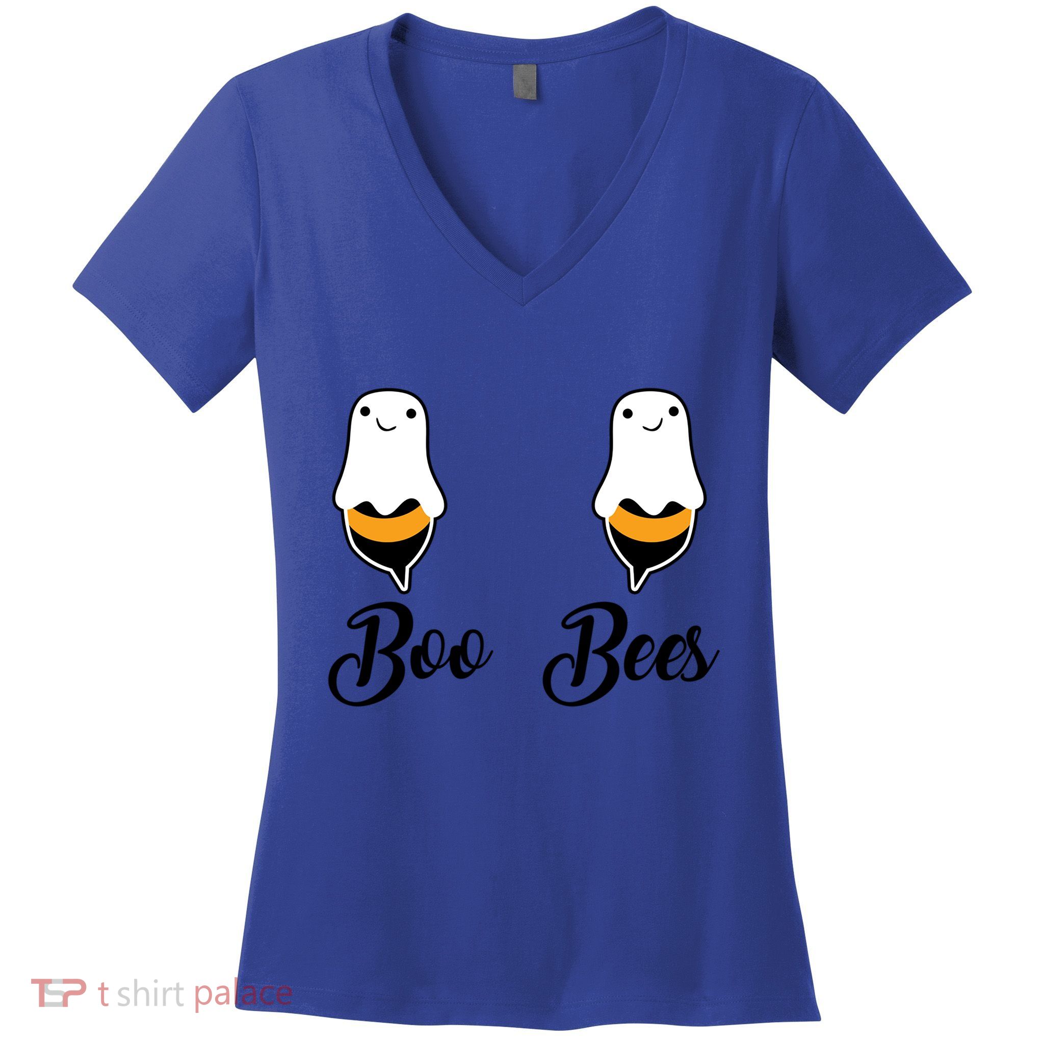 Cool Halloween Funny Gift Boo Bees Cute Gift Women's V-Neck T-Shirt