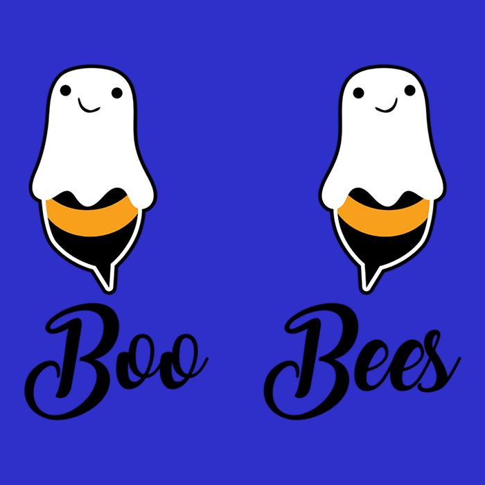 Cool Halloween Funny Gift Boo Bees Cute Gift Women's V-Neck T-Shirt