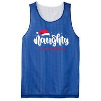 Christmas Holiday Funny Naughty Is The New Nice Gift Mesh Reversible Basketball Jersey Tank