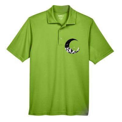 Camping Hiking Father And Son Fishing Adventure Gift Meaningful Gift Men's Origin Performance Piqué Polo