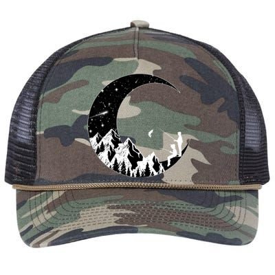 Camping Hiking Father And Son Fishing Adventure Gift Meaningful Gift Retro Rope Trucker Hat Cap