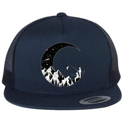 Camping Hiking Father And Son Fishing Adventure Gift Meaningful Gift Flat Bill Trucker Hat