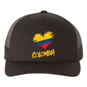 Colombia Heart Flag Yupoong Adult 5-Panel Trucker Hat