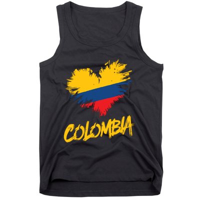 Colombia Heart Flag Tank Top