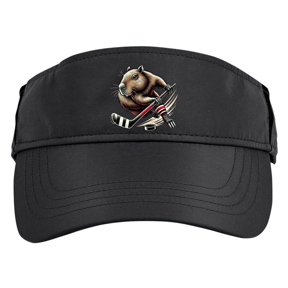 Capybara Hockey Funny Ice Hockey Player Gift Adult Drive Performance Visor