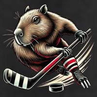 Capybara Hockey Funny Ice Hockey Player Gift 11oz C Handle Ceramic Mug