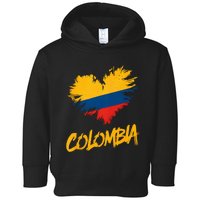 Colombia Heart Flag Toddler Hoodie