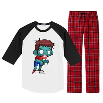 Cute Halloween Funny Graphic Design Raglan Sleeve Pajama Set