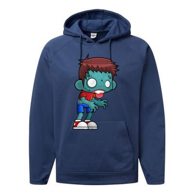 Cute Halloween Funny Graphic Design Performance Fleece Hoodie