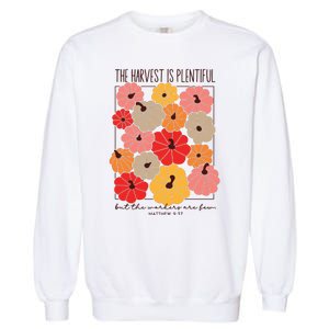 Christian Halloween Fall Jesus Religious Pumpkin Harvest Bible Garment-Dyed Sweatshirt