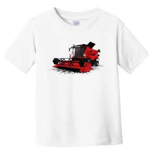 Combine Harvester Farmers Agriculture Toddler T-Shirt