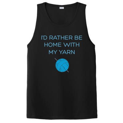 Crochet Home Funny Grandma Mom Crocheting Yarn Lover Gift PosiCharge Competitor Tank