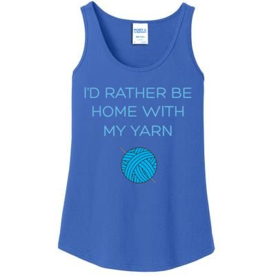 Crochet Home Funny Grandma Mom Crocheting Yarn Lover Gift Ladies Essential Tank