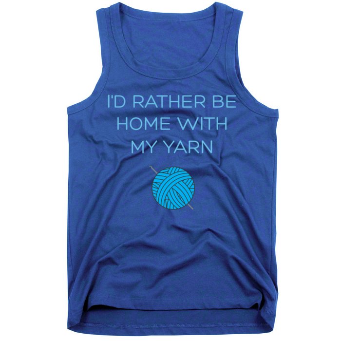 Crochet Home Funny Grandma Mom Crocheting Yarn Lover Gift Tank Top