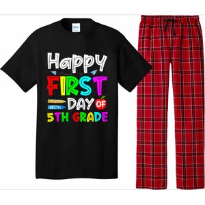 Cute Happy First Day Of 5Th Grade Funny Design Gift Pajama Set